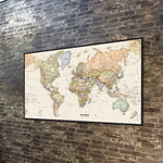 CARTE DU MONDE VINTAGE 150x100 - Vignette | UNIVERSKOPE