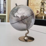 GLOBE TERRESTRE SUR PIED ARGENT - Vignette | UNIVERSKOPE