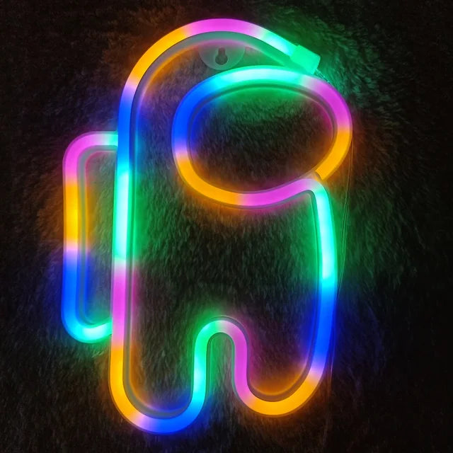 lampe_neon_astronaute_multicolore