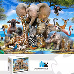 Puzzle 1000 Pièces Animaux Safari - Vignette | UNIVERSKOPE