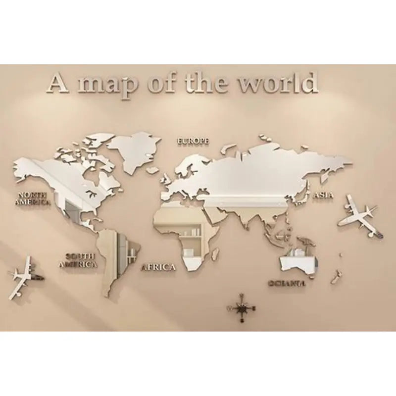 sticker_mural_carte_du_monde_argent